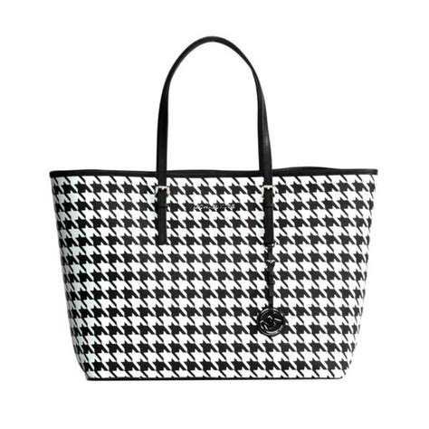 michael kors houndstooth tote|Michael Kors jet set.